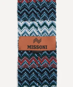 Missoni Ties^Blue-Multi Knitted Tie