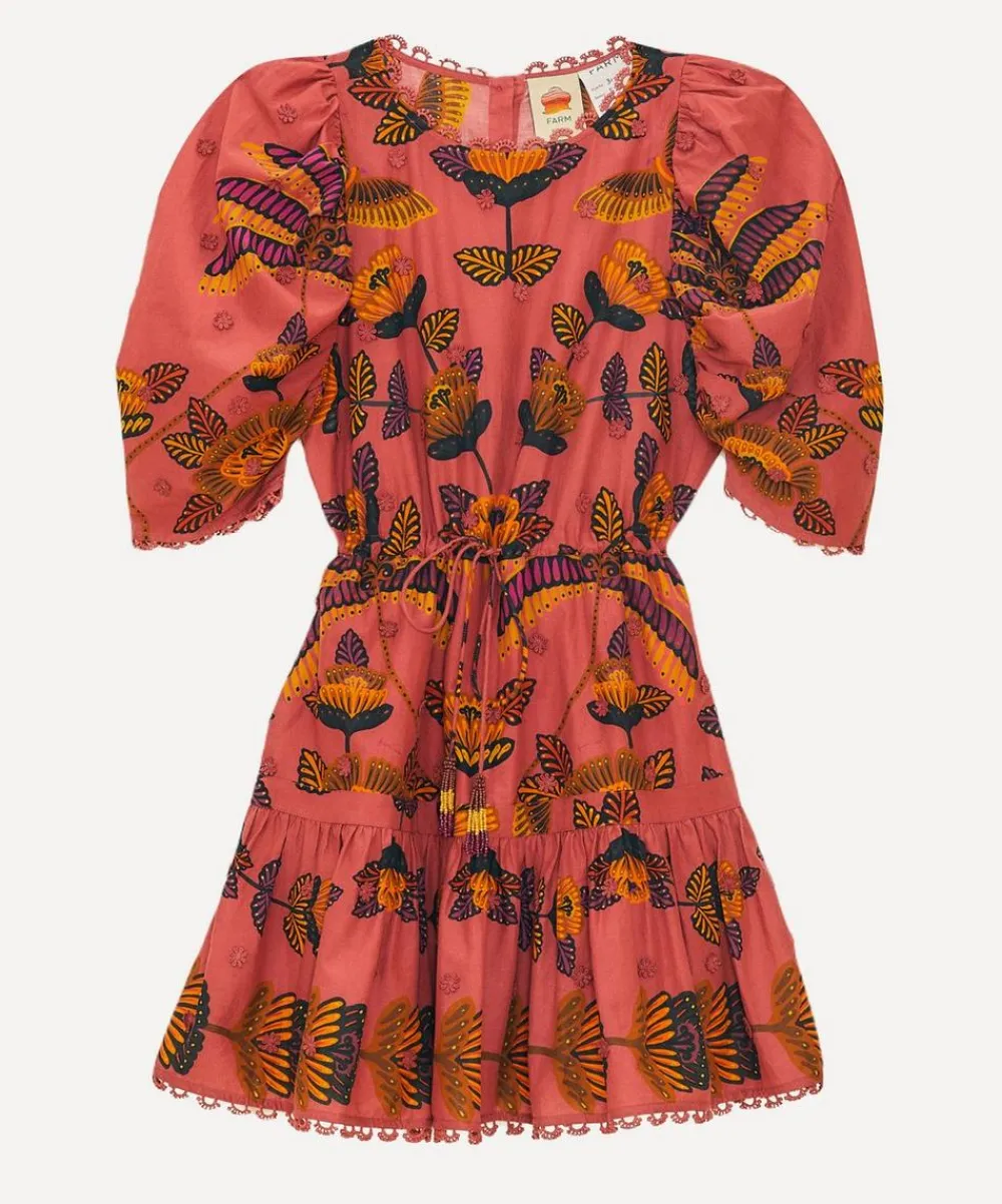 FARM Rio Dresses^Blush Living Bloom Short-Sleeve Mini-Dress