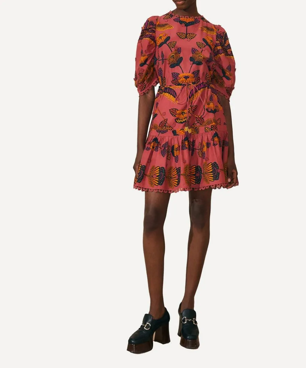 FARM Rio Dresses^Blush Living Bloom Short-Sleeve Mini-Dress