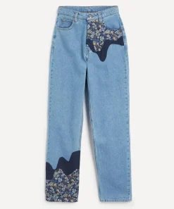 FANFARE Jeans^Bobby Melt Liberty High Waisted Mom Fit Patchwork Jeans