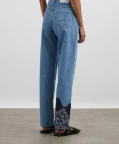 FANFARE Jeans^Bobby Melt Liberty High Waisted Mom Fit Patchwork Jeans
