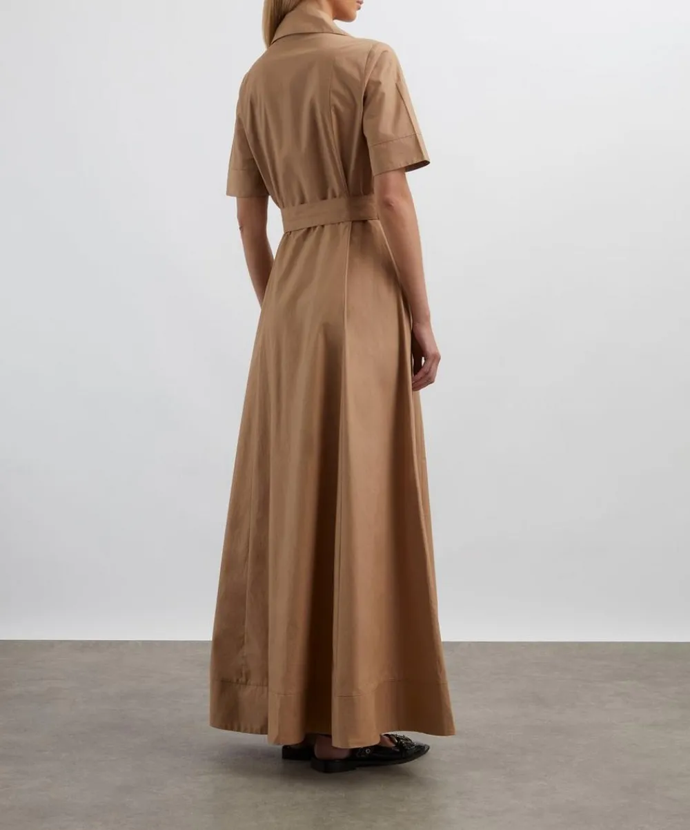 Mondo Corsini Dresses^Bodhi Cappuccino Cotton Poplin Shirt Dress
