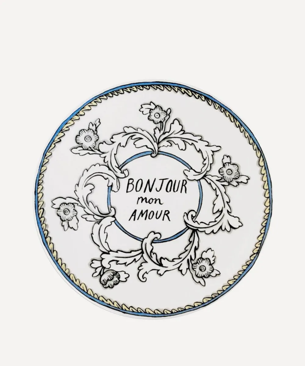 Twig New York Tableware^Bonjour Mon Amour Salad Plate