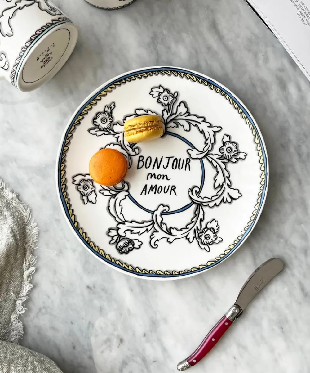 Twig New York Tableware^Bonjour Mon Amour Salad Plate