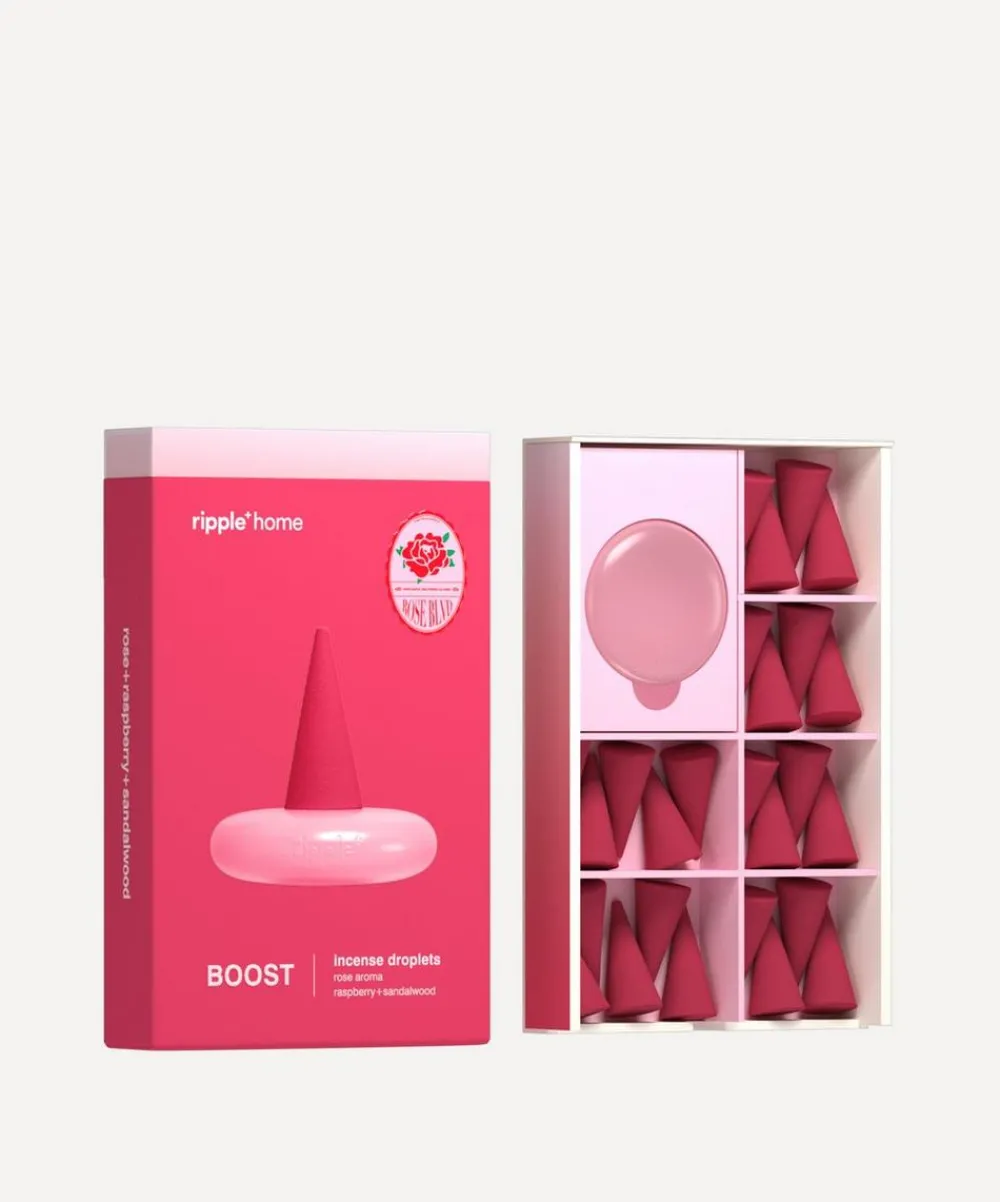 Ripple Candles & Candle Holders|Wellness^BOOST Rose Incense Droplets