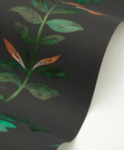 Liberty Interiors Wallpaper^Botanical Stripe Wallpaper in Jade