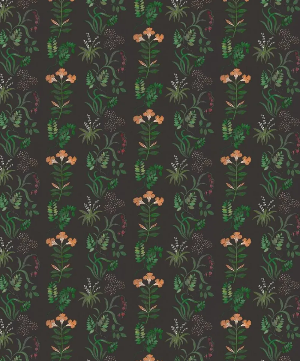 Liberty Interiors Wallpaper^Botanical Stripe Wallpaper in Jade