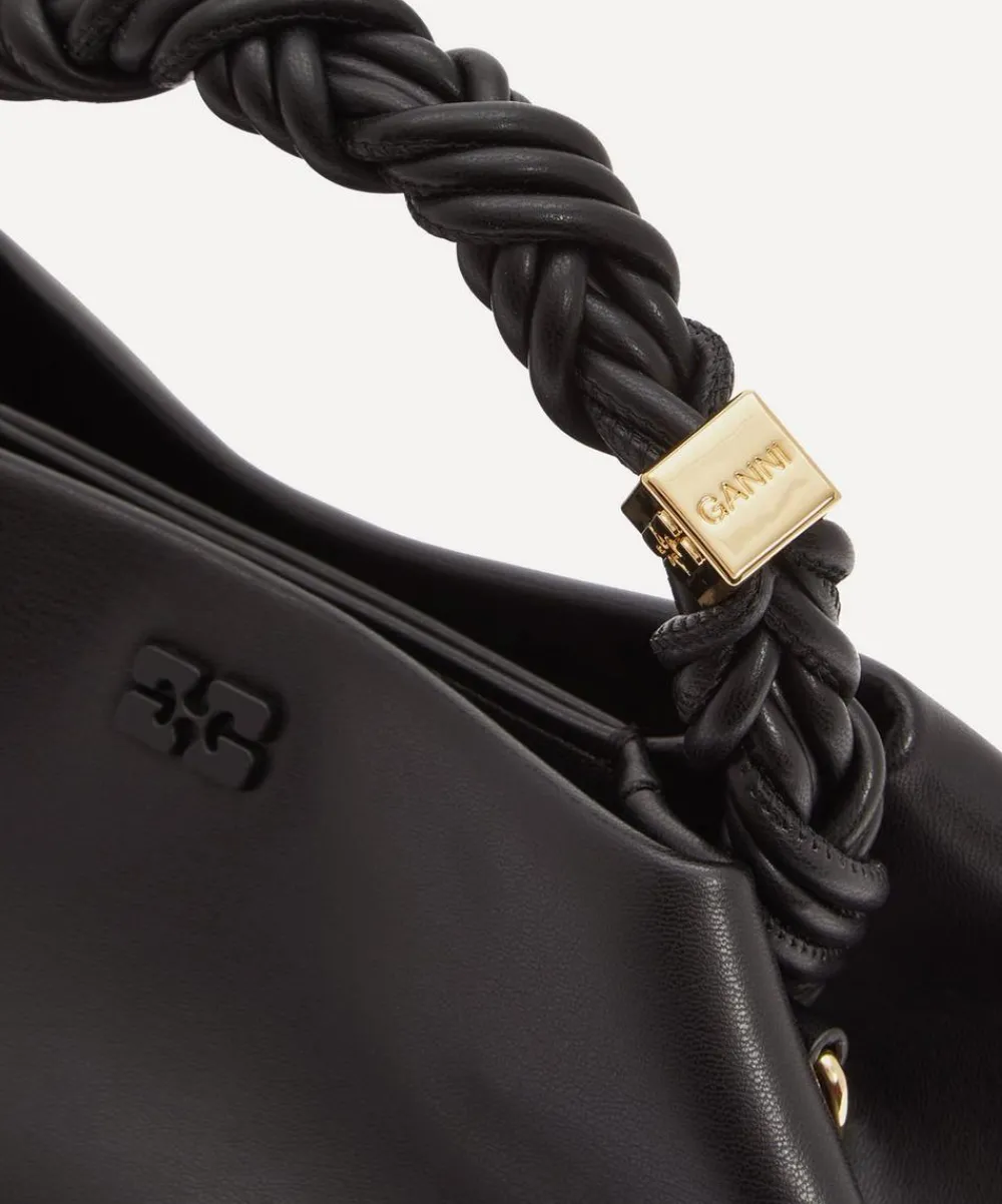 Ganni Bags^Bou Black Knotted Handle Bag
