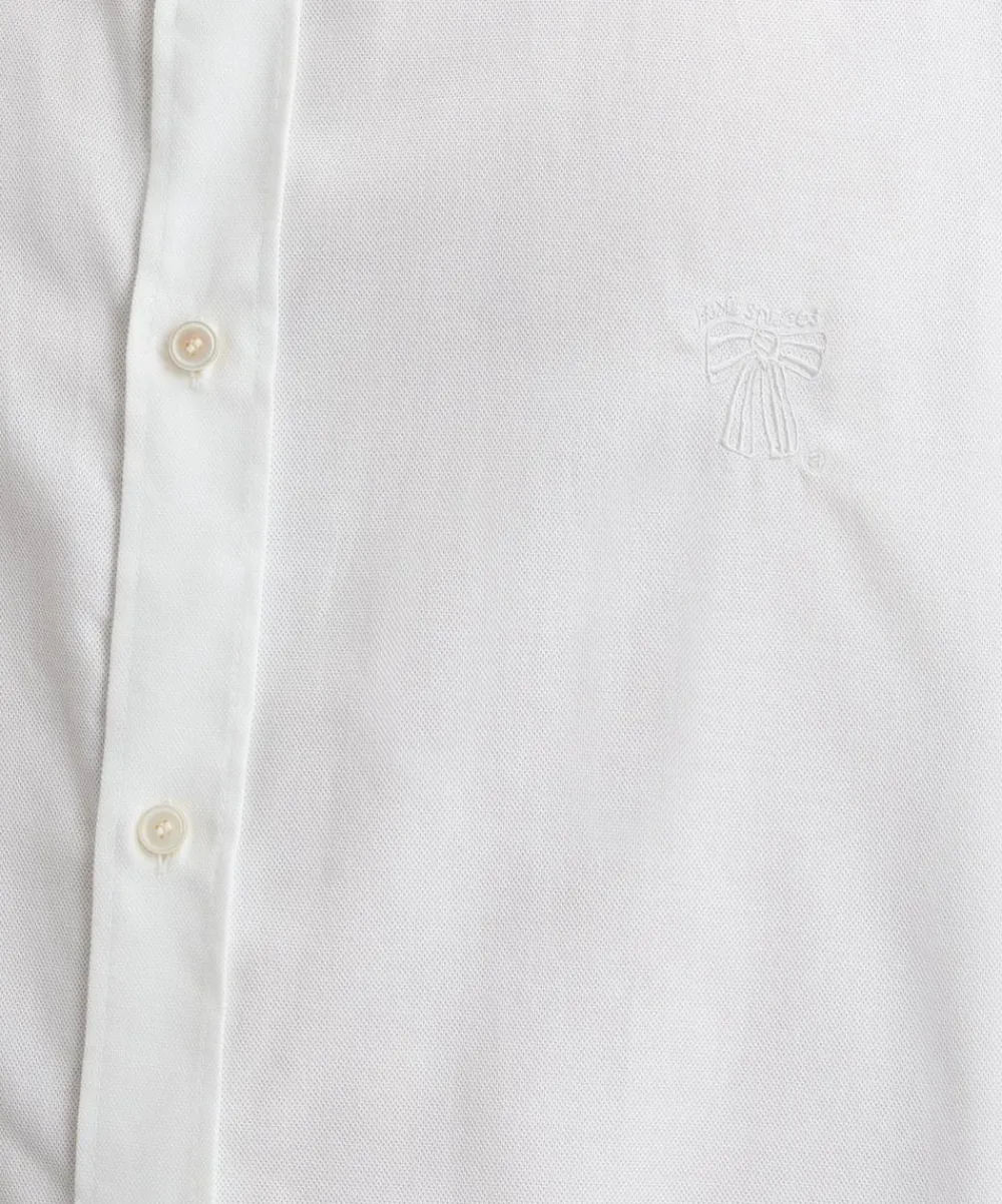 Acne Studios Shirts^Bow-Embroidered Long Sleeve Shirt