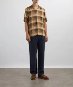Dries Van Noten Shirts^Boxy Viscose Check Shirt