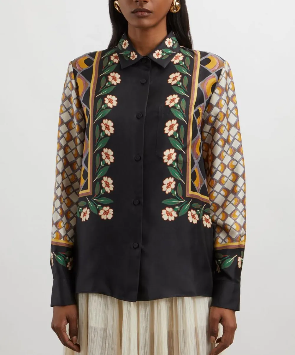 La DoubleJ Tops^Boy Dazed Placée Silk Shirt