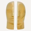 Jonathan Adler Ornaments|Living Room^Brass Atlas Bookends
