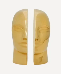 Jonathan Adler Ornaments|Living Room^Brass Atlas Bookends