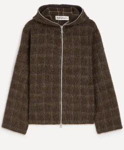 Our Legacy Coats & Jackets^Brown Checked Hooded Jacket
