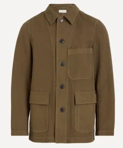 Dries Van Noten Coats & Jackets^Brown Cotton Twill Chore Jacket