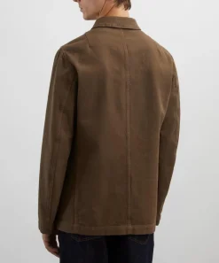 Dries Van Noten Coats & Jackets^Brown Cotton Twill Chore Jacket