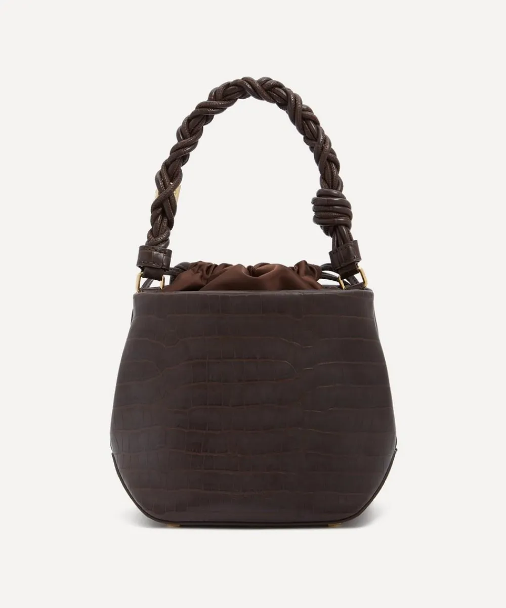 Ganni Bags^Brown Croco Bou Bucket Bag