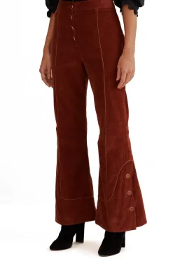 FARM Rio Trousers & Shorts^Brown Flare Trousers