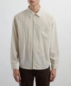 Frame Shirts^Brown-Striped Shirt