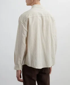 Frame Shirts^Brown-Striped Shirt