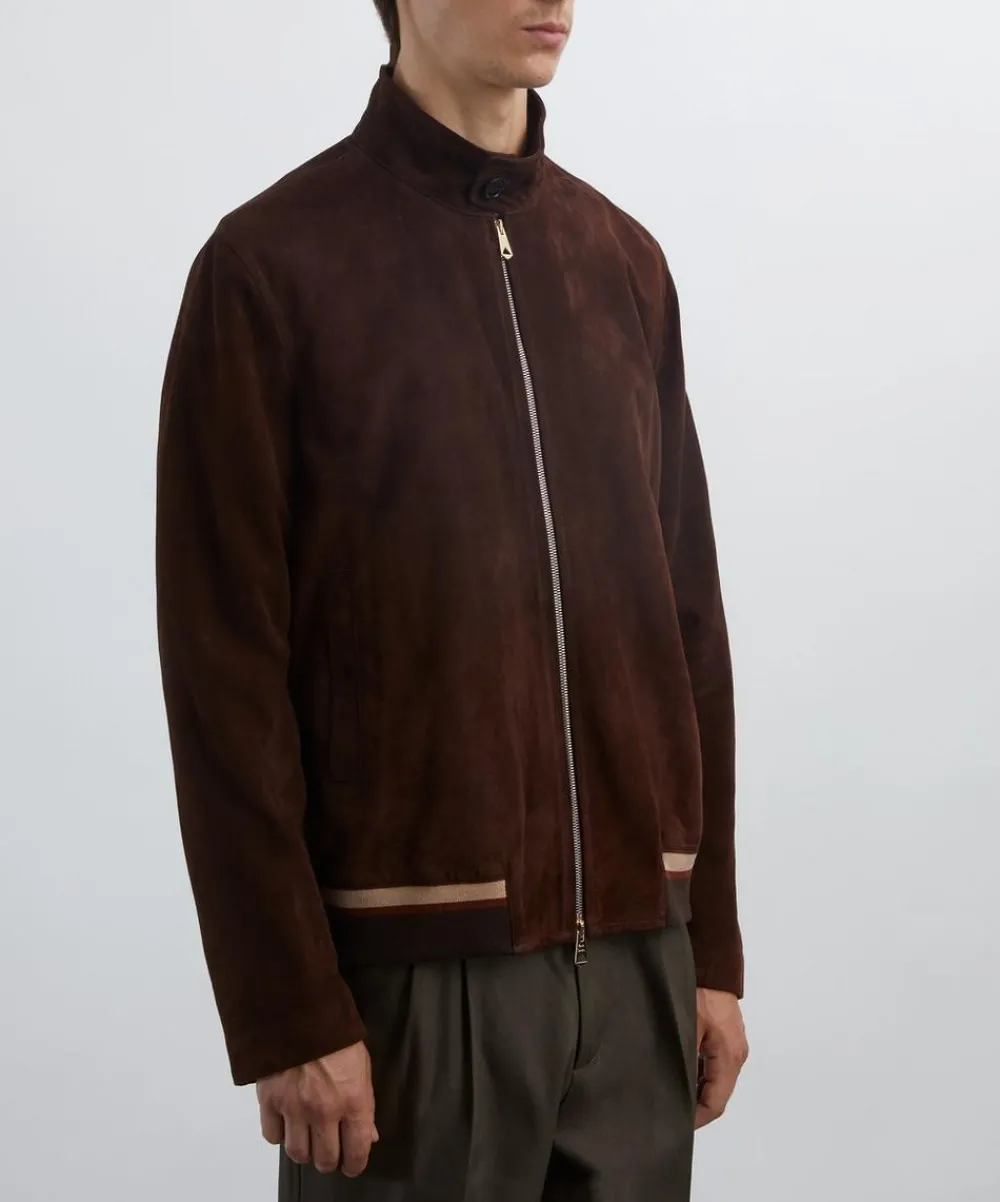 Paul Smith Coats & Jackets^Burgundy Suede Jacket