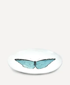 Astier de Villatte Tableware^Butterfly Dinner Plate