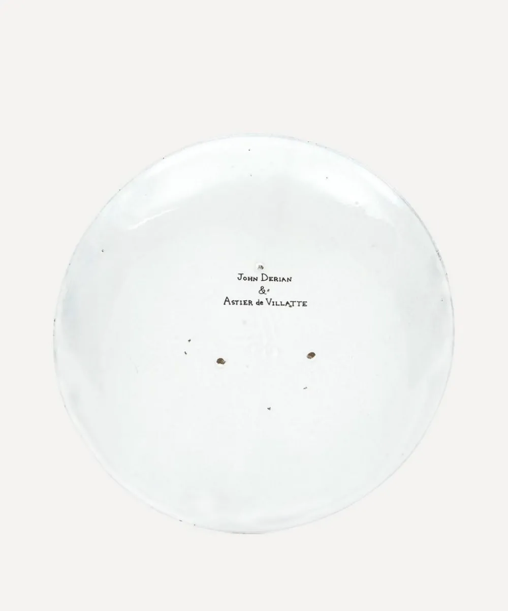 Astier de Villatte Tableware^Butterfly Dinner Plate