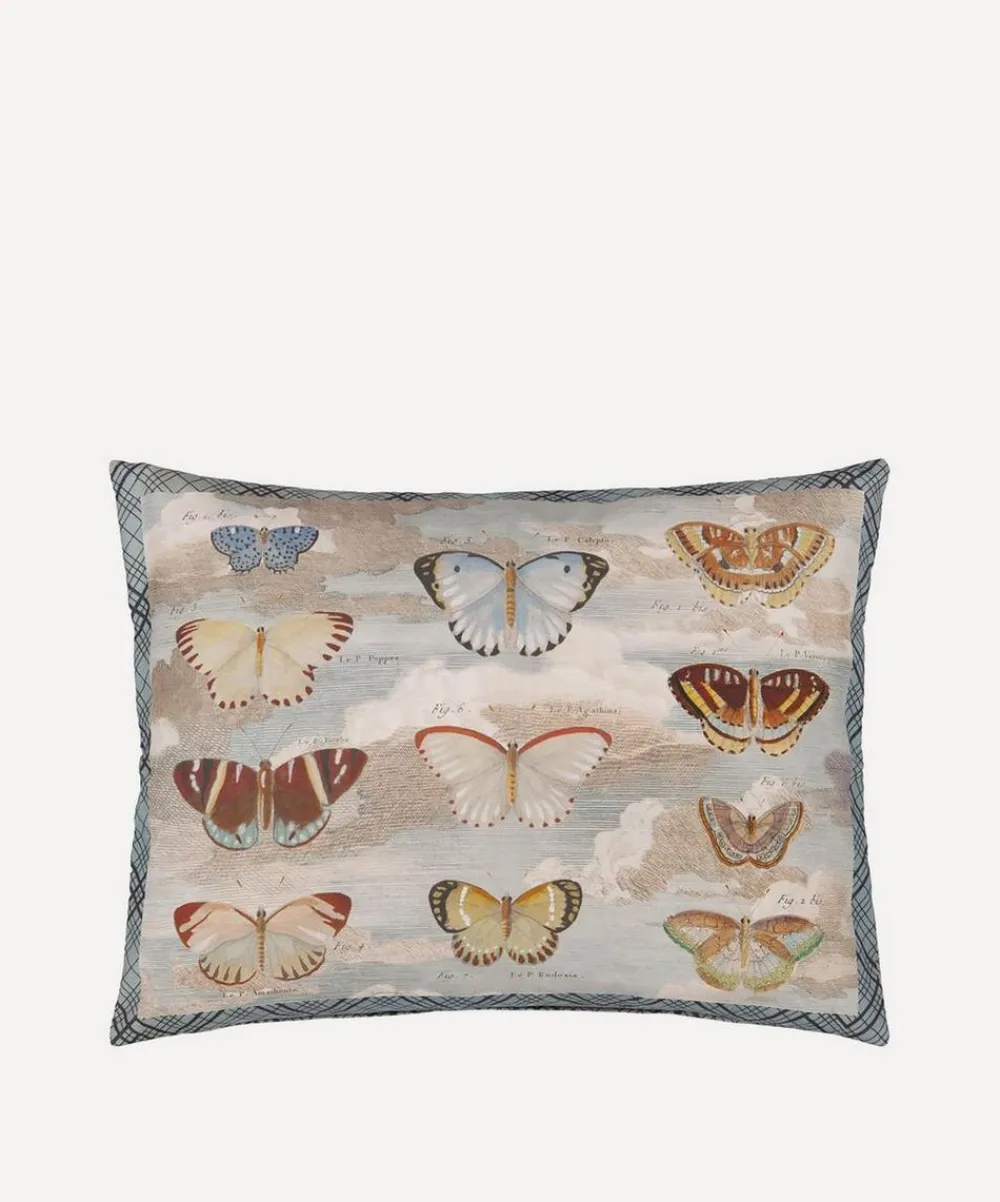 John Derian Cushions^Butterfly Studies Parchment Cushion