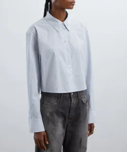Acne Studios Tops^Button-Up Logo Stamp Shirt