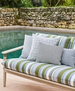 Liberty Interiors Furnishing Fabrics^Cabana Stripe Dixster in Pewter – Outdoor