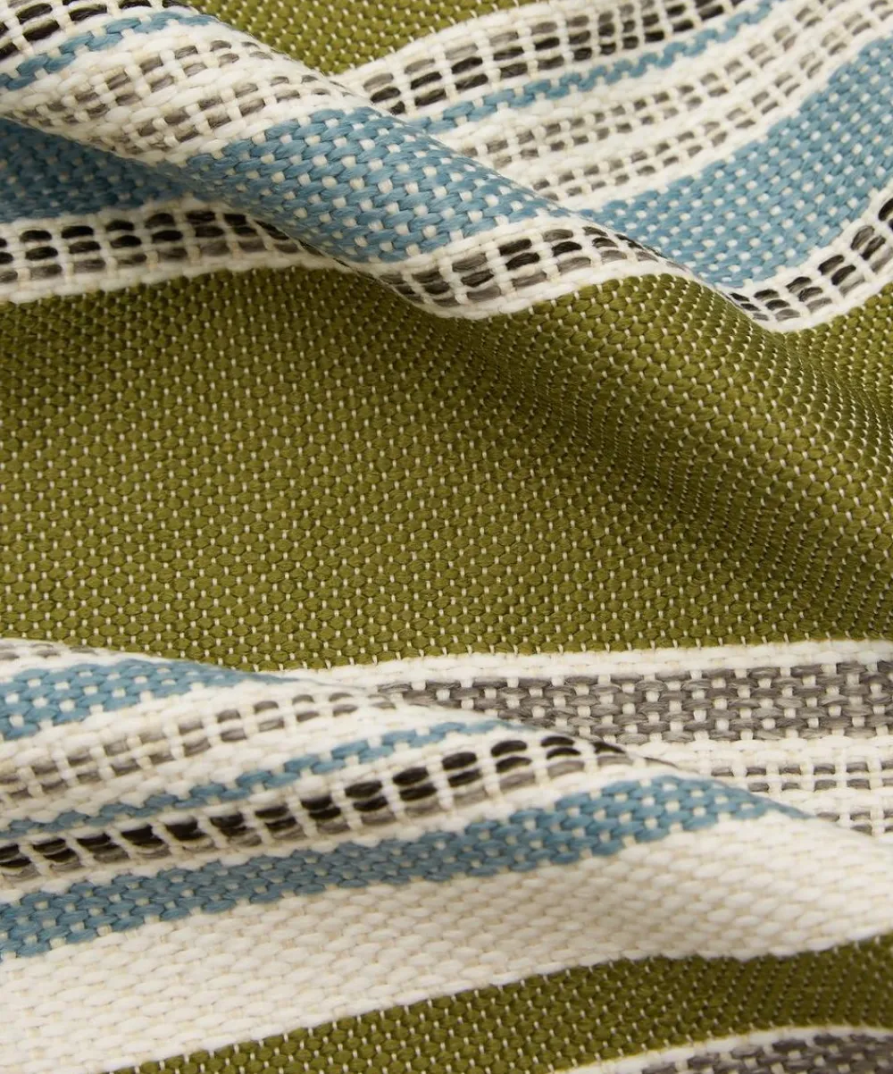 Liberty Interiors Furnishing Fabrics^Cabana Stripe Dixster in Pewter – Outdoor