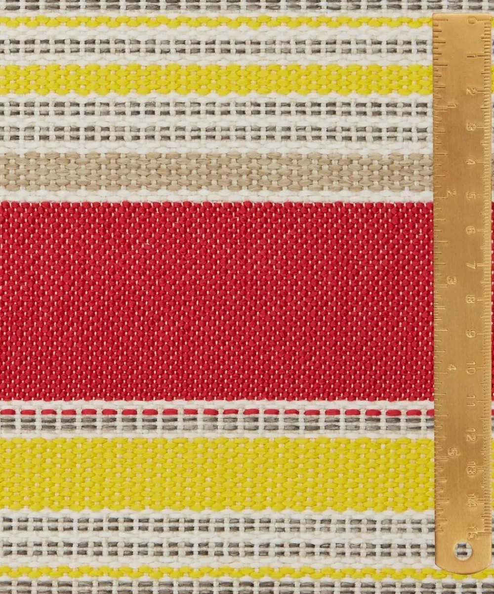 Liberty Interiors Furnishing Fabrics^Cabana Stripe Dixster in Lacquer – Outdoor