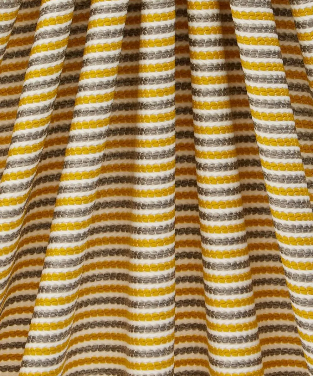 Liberty Interiors Furnishing Fabrics^Candy Stripe Harlow in Fennel – Outdoor