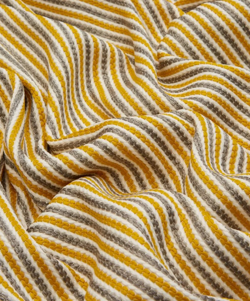 Liberty Interiors Furnishing Fabrics^Candy Stripe Harlow in Fennel – Outdoor