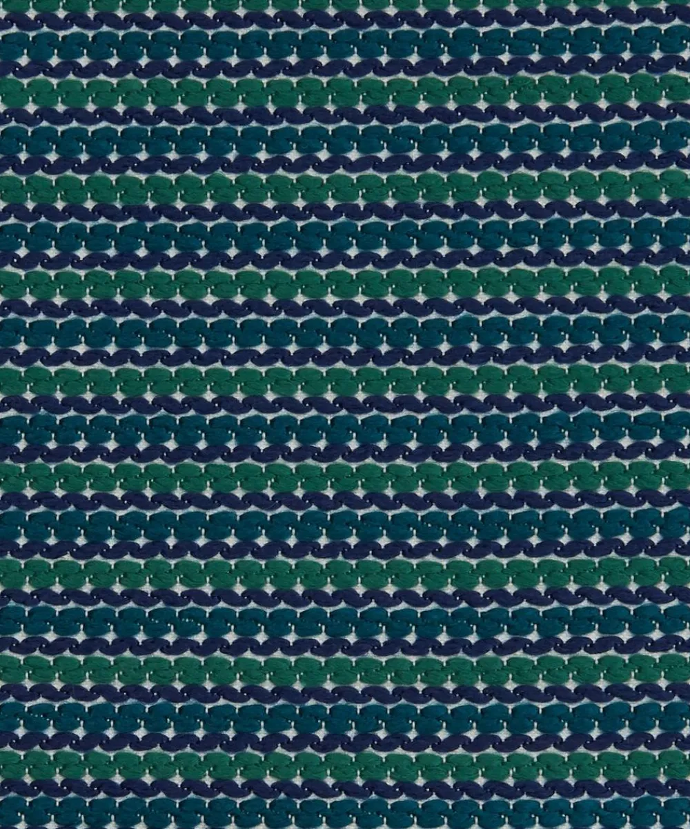 Liberty Interiors Furnishing Fabrics^Candy Stripe Harlow in Jade – Outdoor