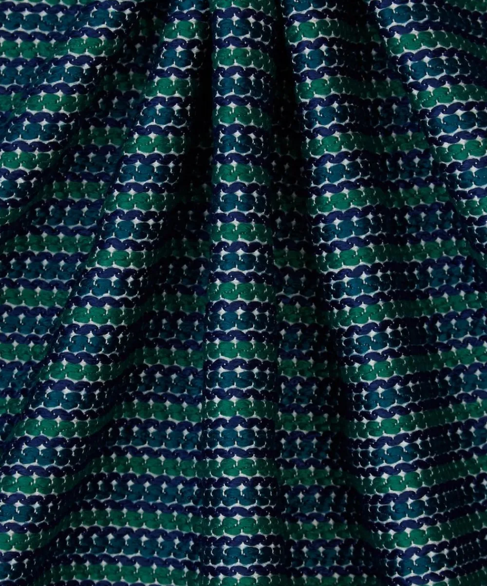 Liberty Interiors Furnishing Fabrics^Candy Stripe Harlow in Jade – Outdoor