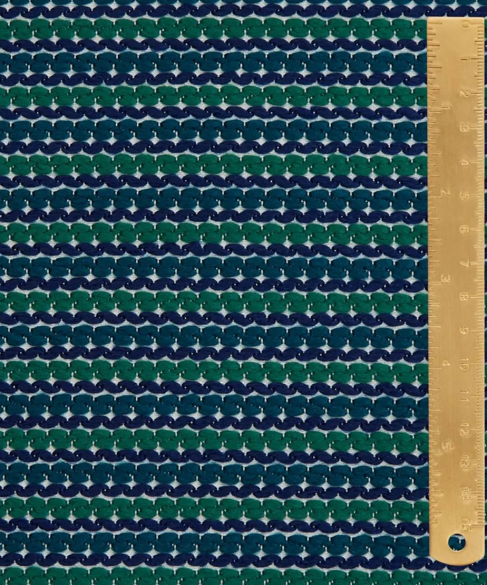 Liberty Interiors Furnishing Fabrics^Candy Stripe Harlow in Jade – Outdoor