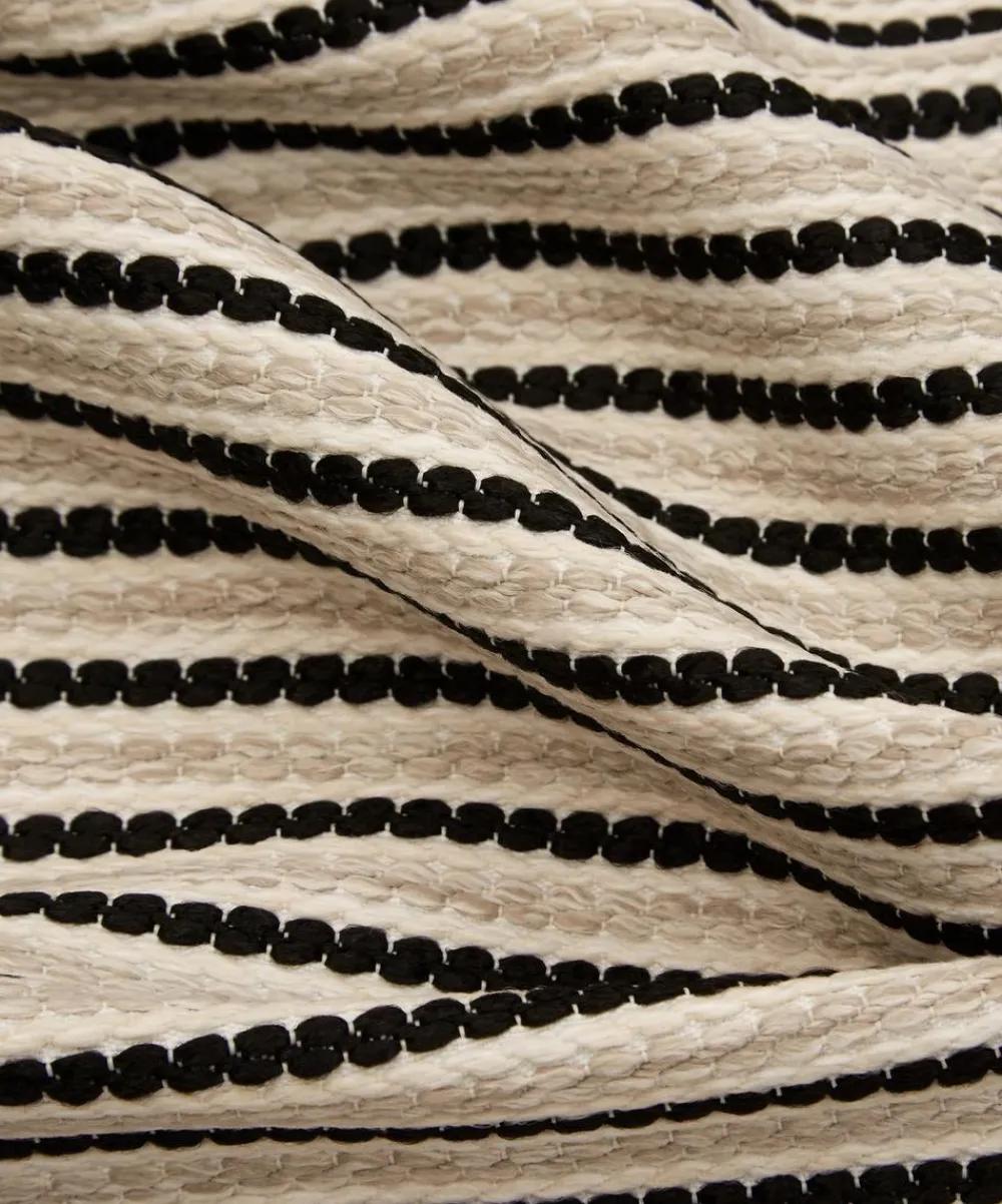 Liberty Interiors Furnishing Fabrics^Candy Stripe Harlow in Pewter – Outdoor