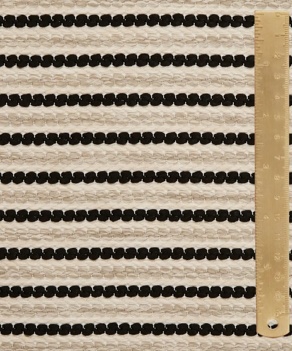 Liberty Interiors Furnishing Fabrics^Candy Stripe Harlow in Pewter – Outdoor
