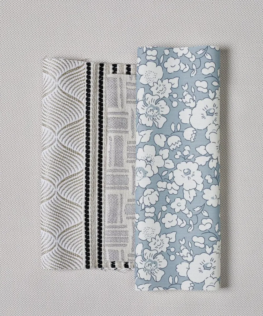 Liberty Interiors Furnishing Fabrics^Candy Stripe Harlow in Pewter – Outdoor