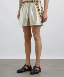 Bode Shorts^Candyfloss Embroidered Shorts