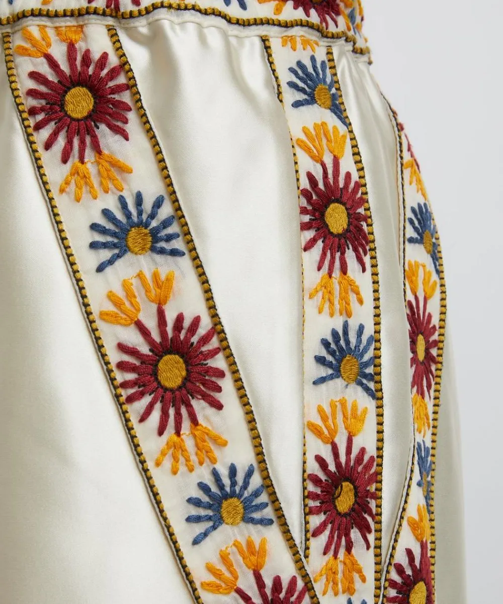 Bode Shorts^Candyfloss Embroidered Shorts