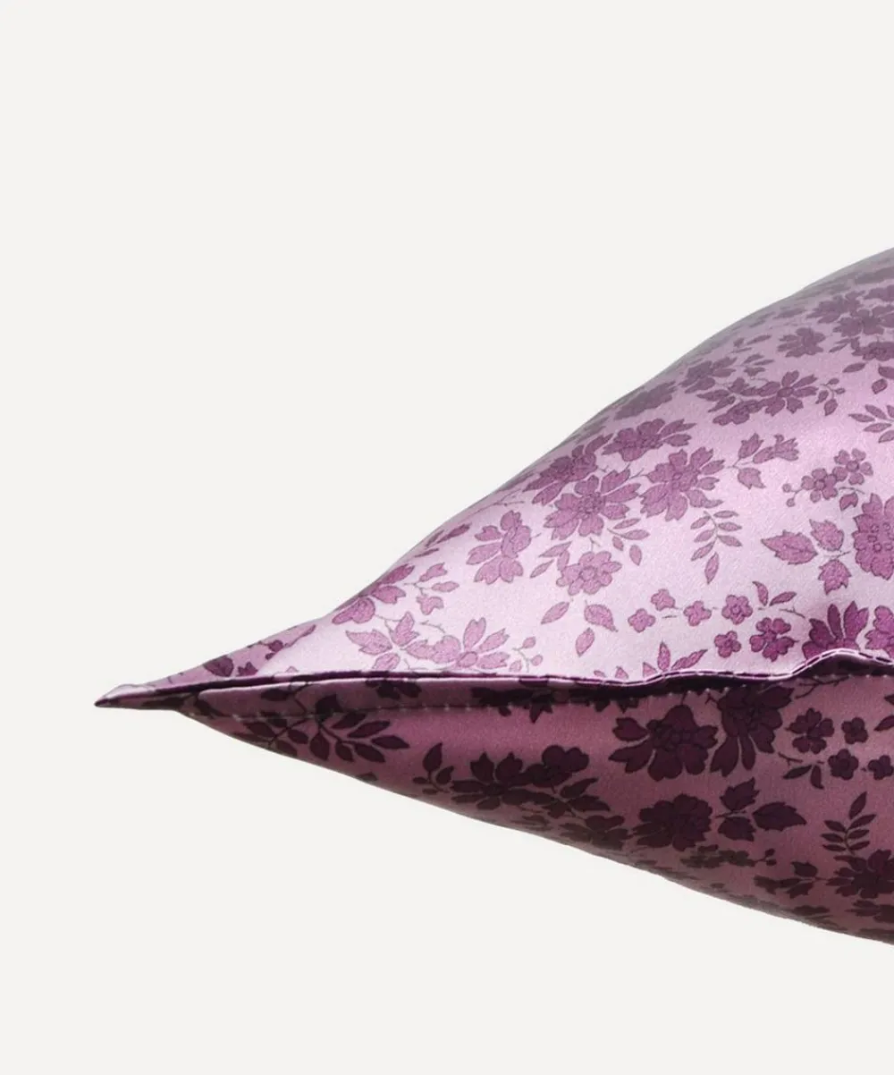 Coco & Wolf Bedding^Capel Aubergine Silk Satin Pillowcases Set of Two