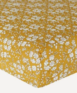 Coco & Wolf Bedding^Capel Mustard Tana Lawn™ Cotton Double Fitted Sheet