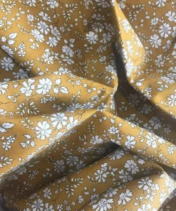 Coco & Wolf Bedding^Capel Mustard Tana Lawn™ Cotton Double Fitted Sheet