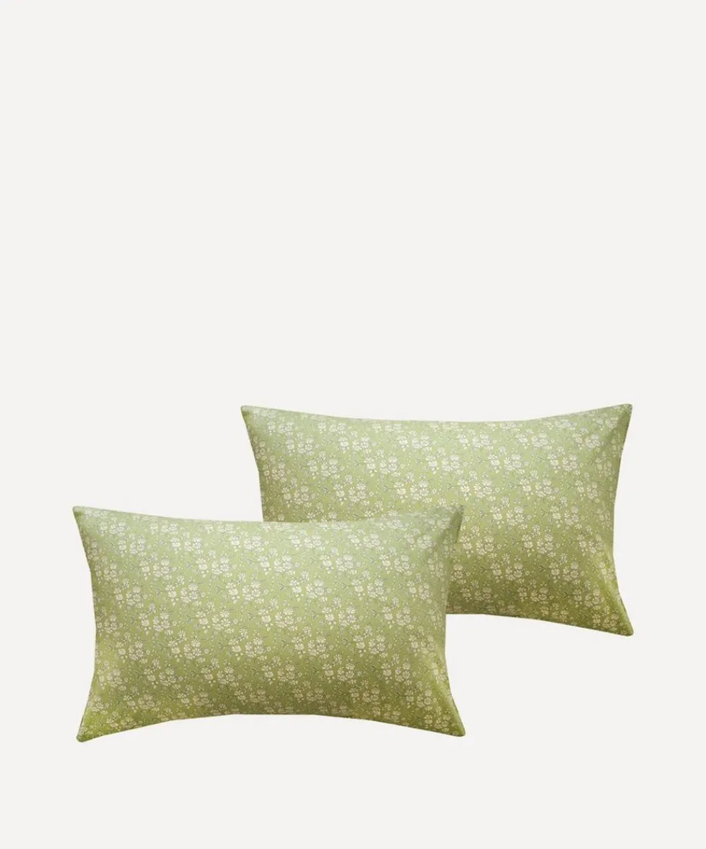 Coco & Wolf Bedding^Capel Pistachio Cotton Pillowcases Set of Two