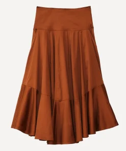 FARM Rio Skirts^Caramel Ruffled Maxi-Skirt