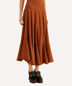 FARM Rio Skirts^Caramel Ruffled Maxi-Skirt
