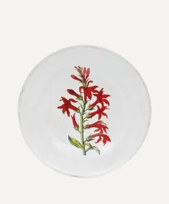 Astier de Villatte Tableware|Kitchen^Cardinal Flower Soup Plate