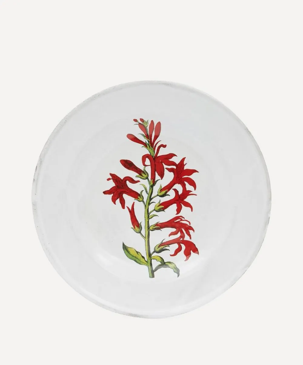 Astier de Villatte Tableware|Kitchen^Cardinal Flower Soup Plate